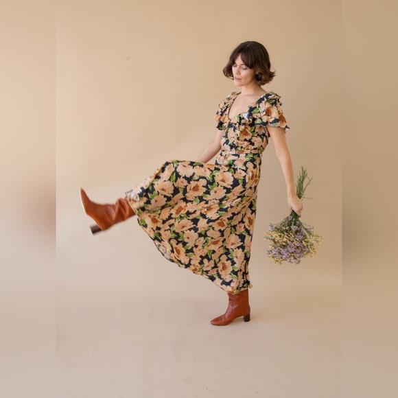 The GREAT. the Parish dress in victorian rose, 2 (medium) - Picture 5 of 14